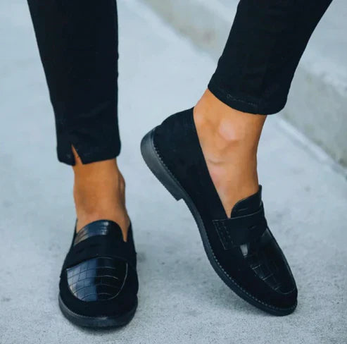 Orthopedic Loafers – Classic Black Leather