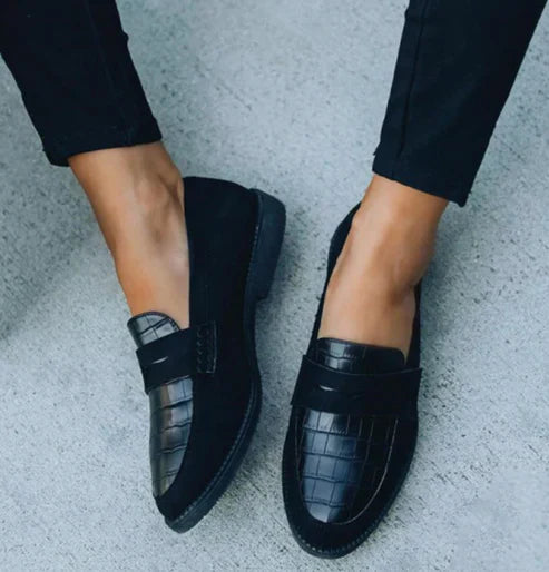 Orthopedic Loafers – Classic Black Leather