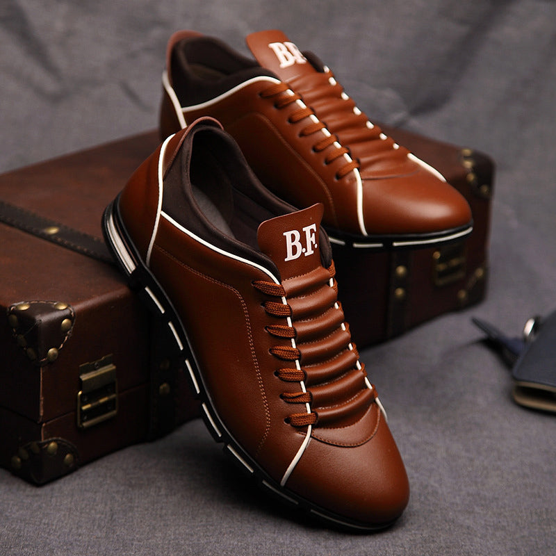 Italian Leather Sneakers | Bold Stylish Casual Shoes With Rubber Sole | Viretti Milano