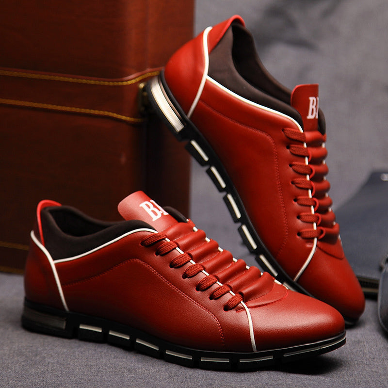 Italian Leather Sneakers | Bold Stylish Casual Shoes With Rubber Sole | Viretti Milano