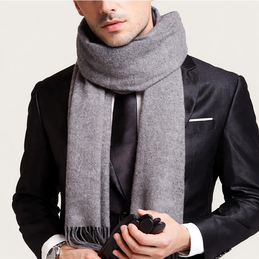 Long Scarf – Classic Fringe Wrap