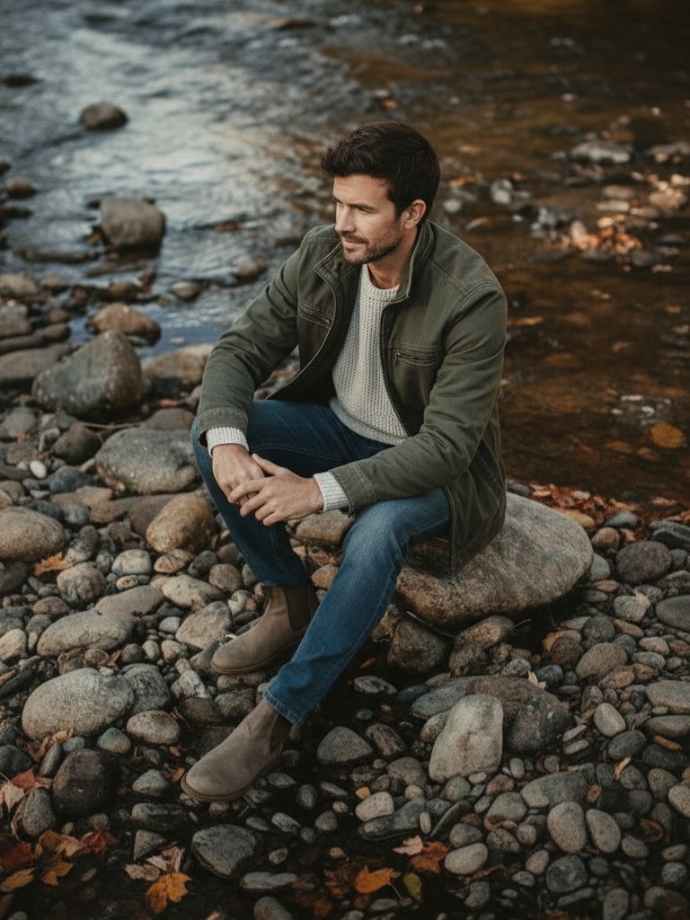 Vintage Olive Jacket – Classic Field Coat