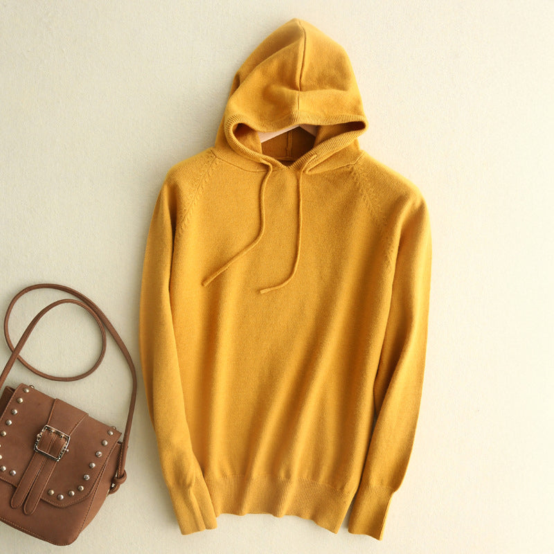 Soft Knit Hoodie - Lightweight Cozy Pullover