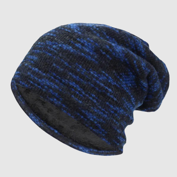 Winter Striped Beanie – Wool Knit