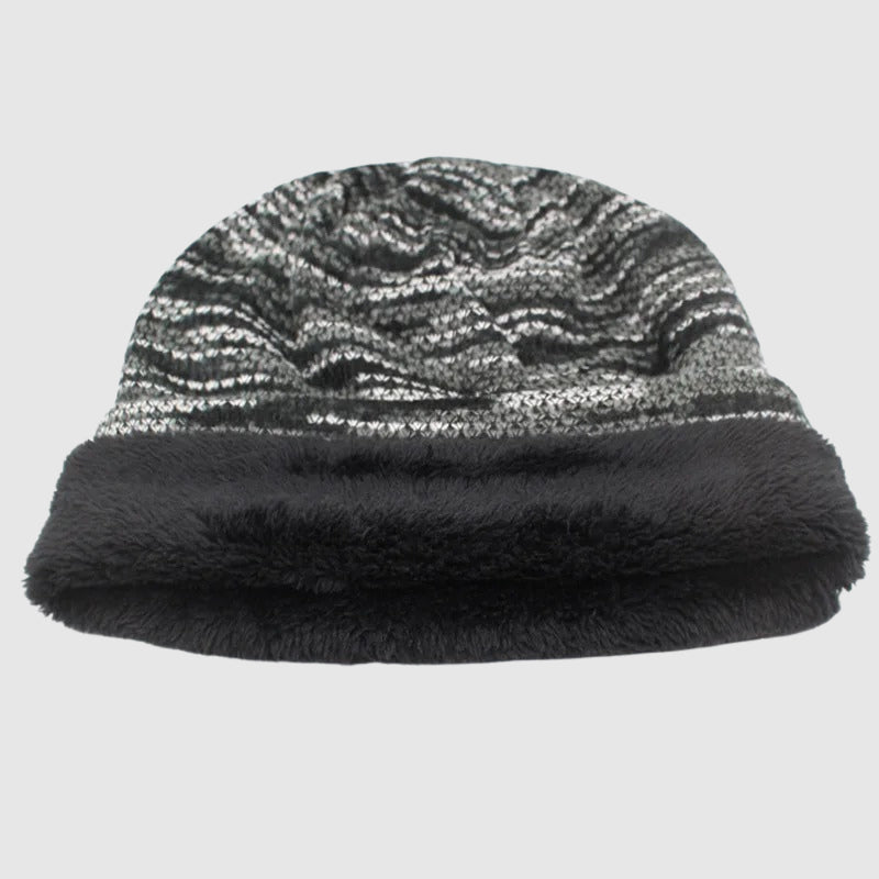 Winter Beanie - Striped Wool Hat