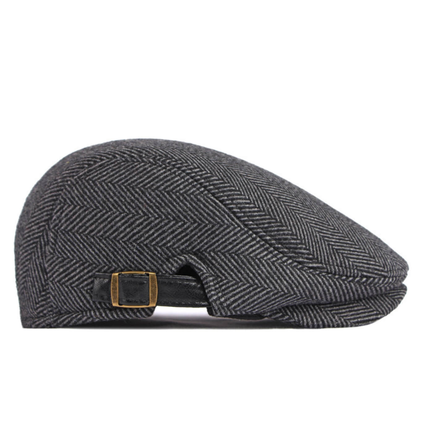Wool Flat Cap – Classic Adjustable Style