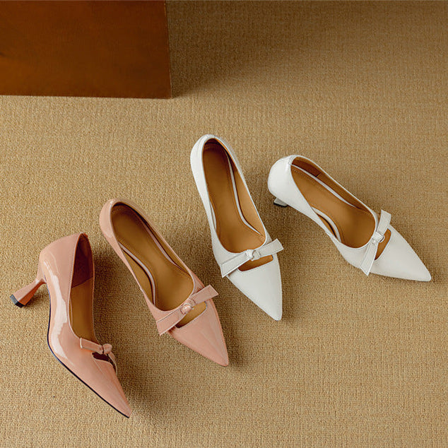 Elegant Pumps – Viretti Milano Bow Accent