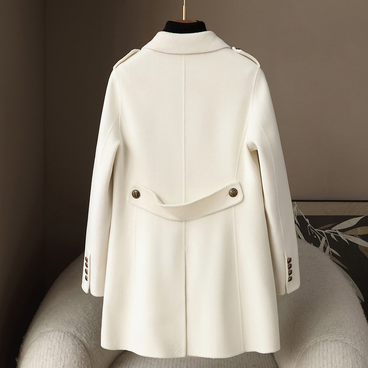 Wool Cashmere Coat | Double-Breasted Chic
