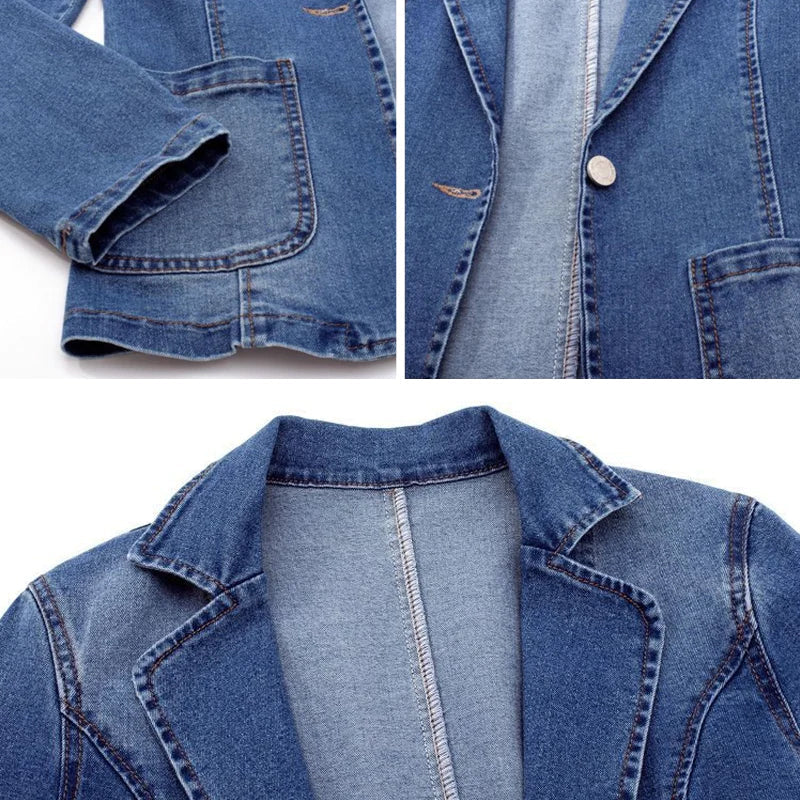 Denim Jacket Azure Elegance Viretti