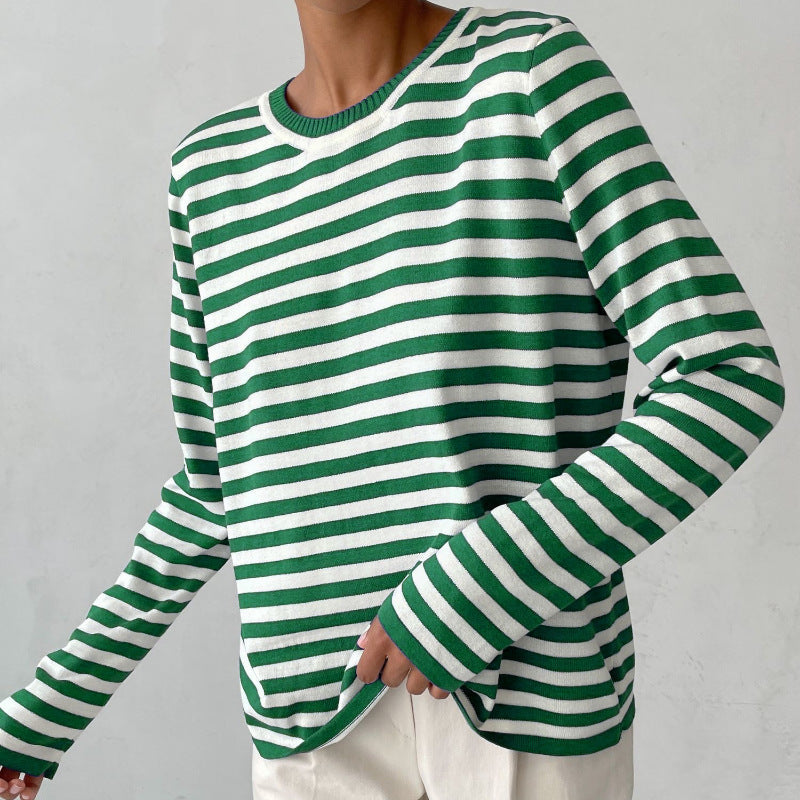 Striped Long Sleeve Shirt | Viretti Milano