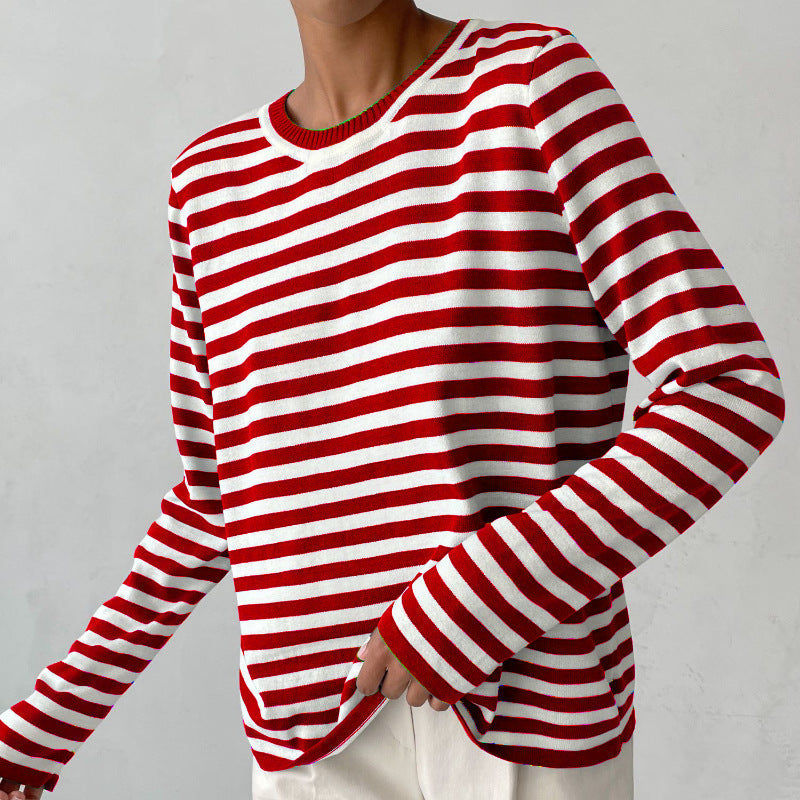 Striped Long Sleeve Shirt | Viretti Milano