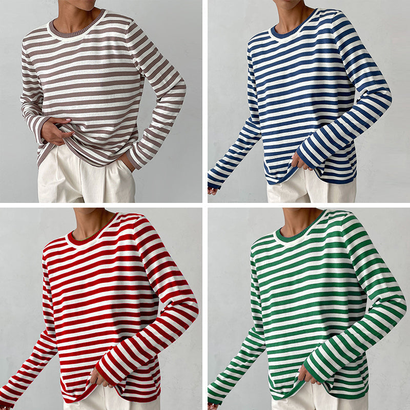 Striped Long Sleeve Shirt | Viretti Milano