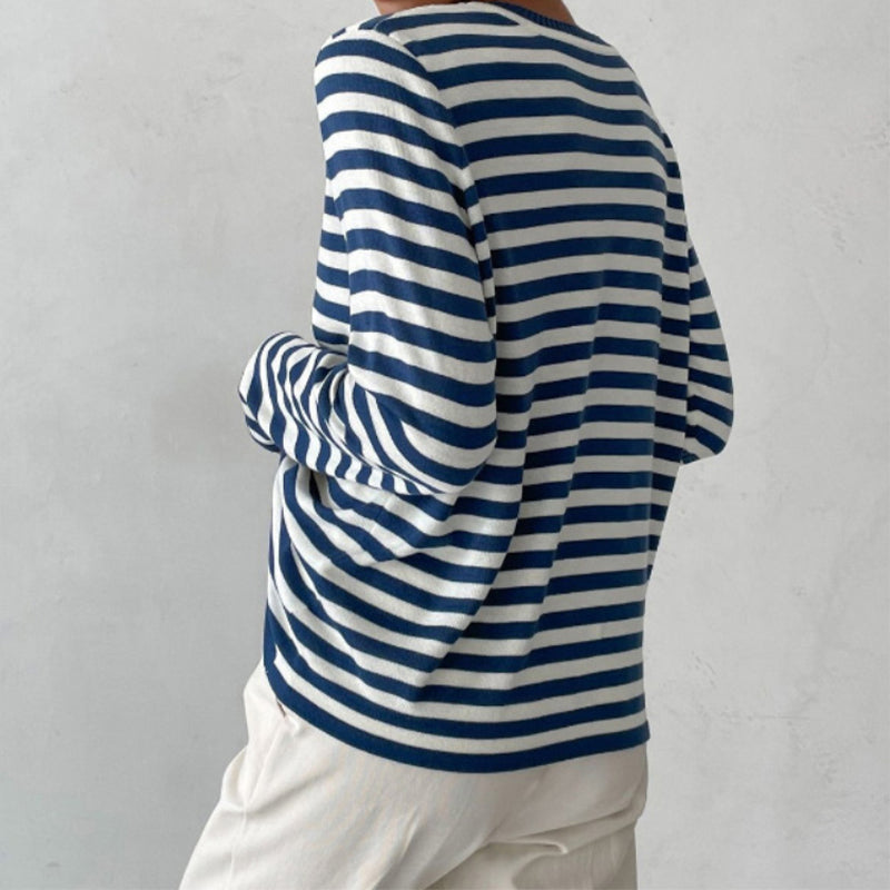Striped Long Sleeve Shirt | Viretti Milano