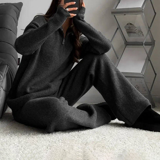 Elegant Knitted Set – Tailored Cotton Blend