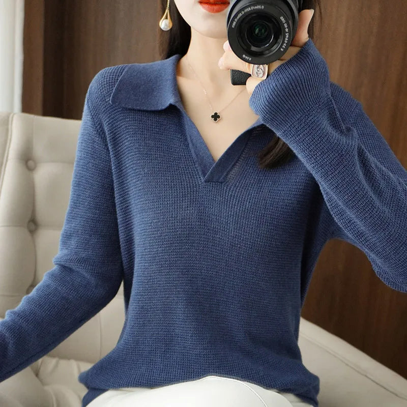 Heavenly Knit Pullover Luxury Wool Cotton
