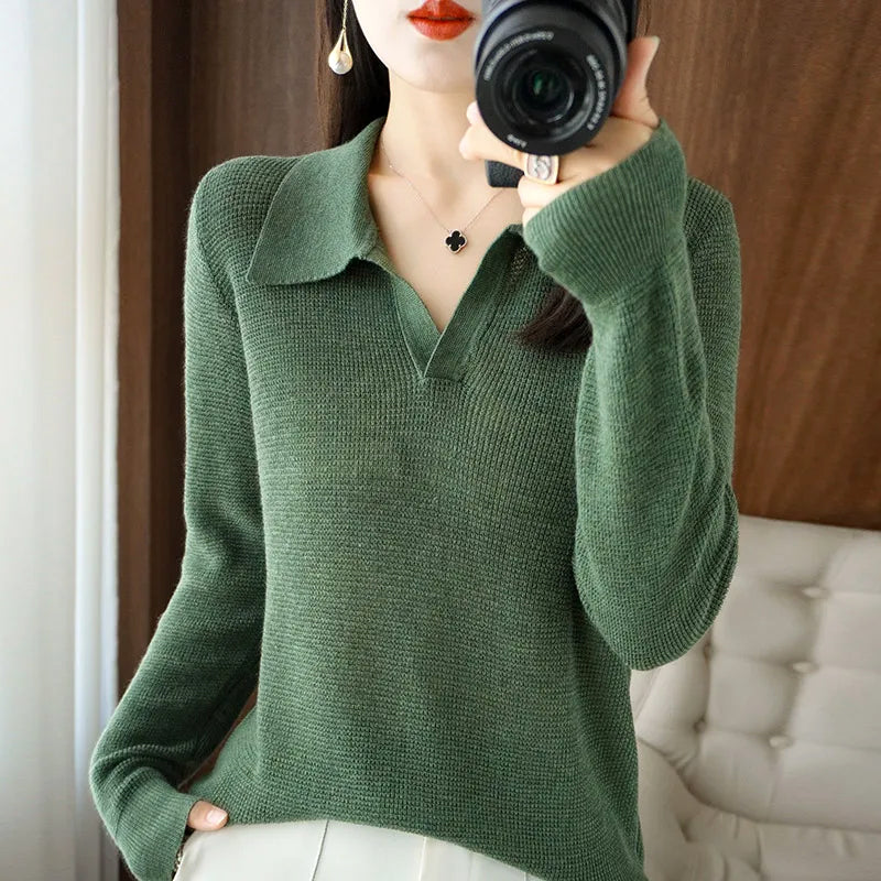Heavenly Knit Pullover Luxury Wool Cotton