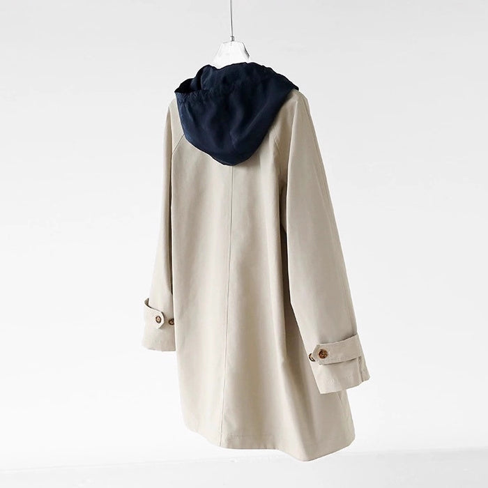 Hooded Coat Double-Sided Cotton Blend