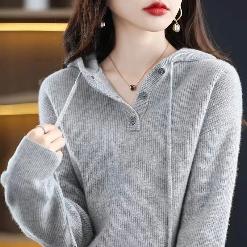 Cashmere Sweater – Luxe Hooded Style