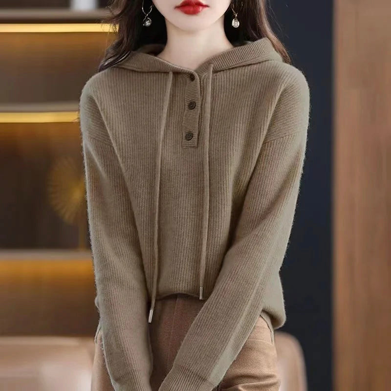 Cashmere Sweater – Luxe Hooded Style