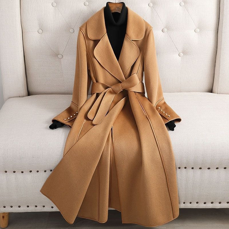 Wool Coat - Tailored Luxury Belted