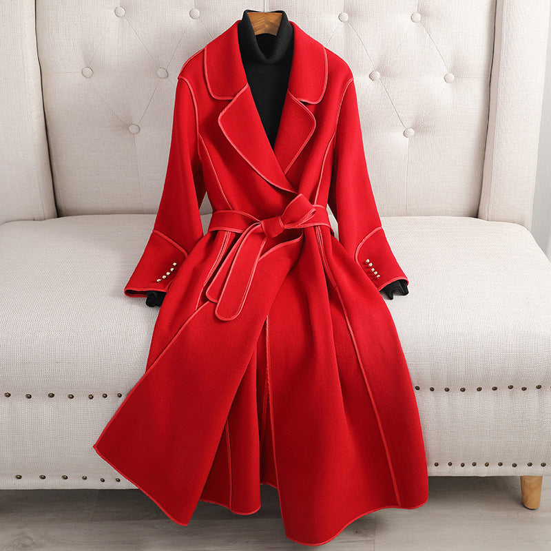 Wool Coat - Tailored Luxury Belted
