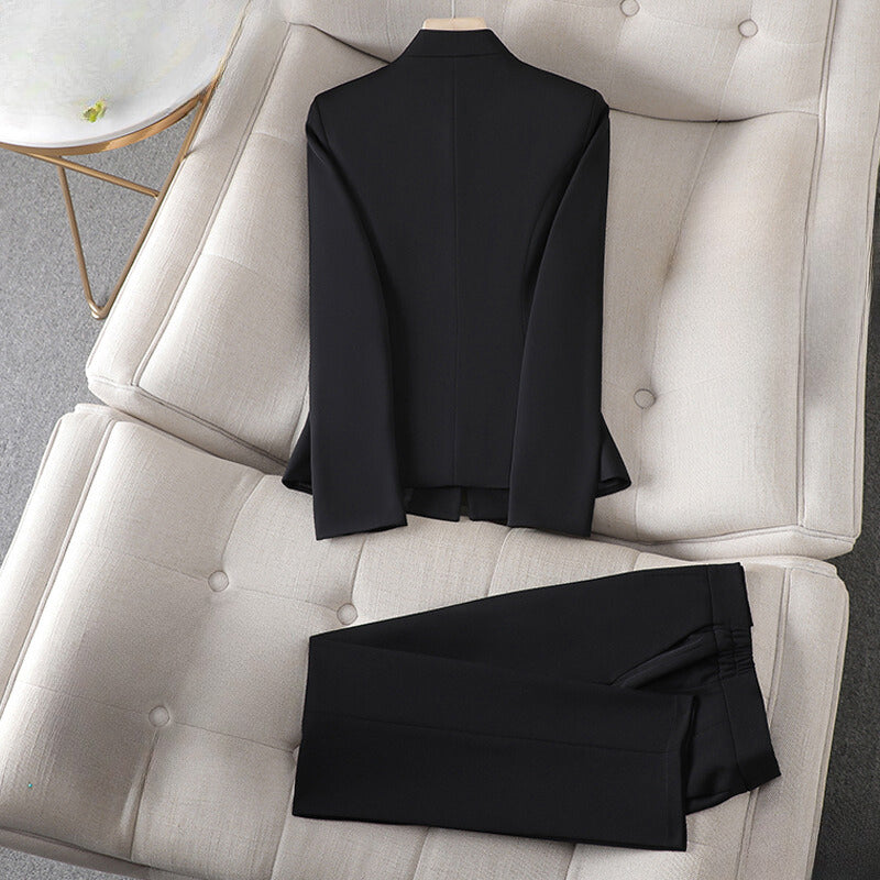 Sleek Blazer Suit - Chic Office Set