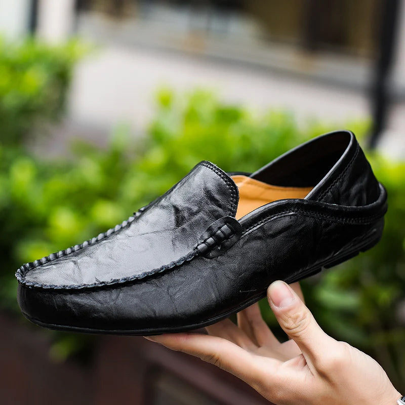 Italian Leather Loafers | Classic Comfortable Men's Slip-On Shoes | Viretti Milano