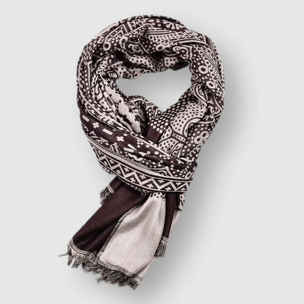 Cotton Scarf – Lightweight Patterned Wrap