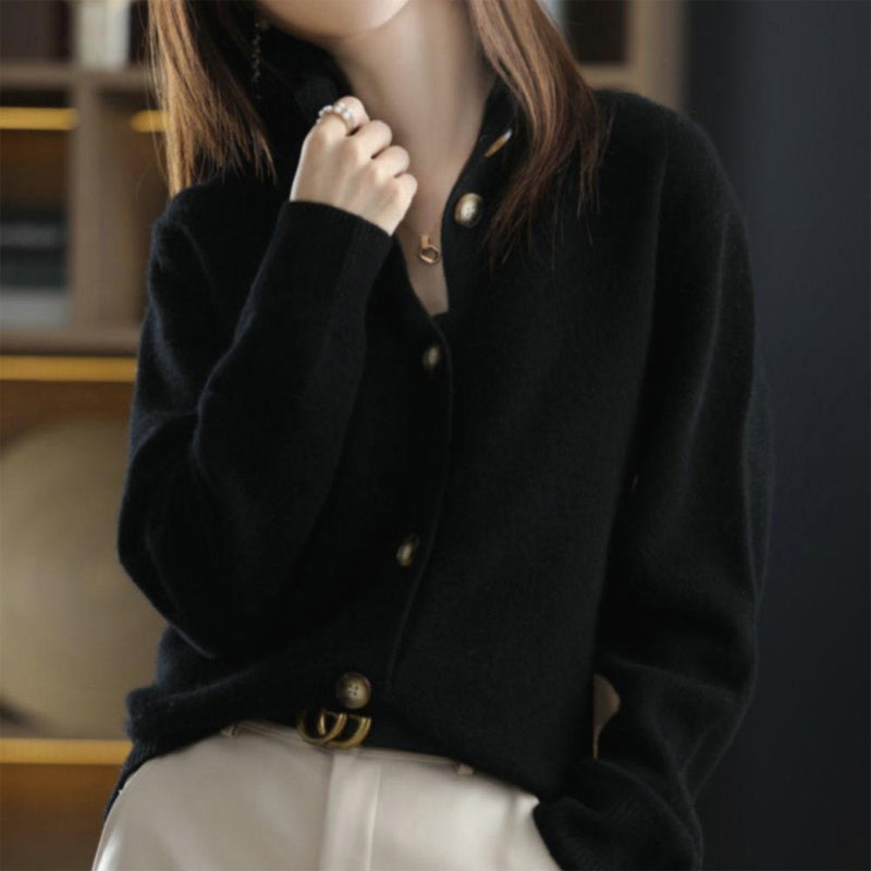 Dolce Lana Cardigan - Stylish Ribbed Knitwear