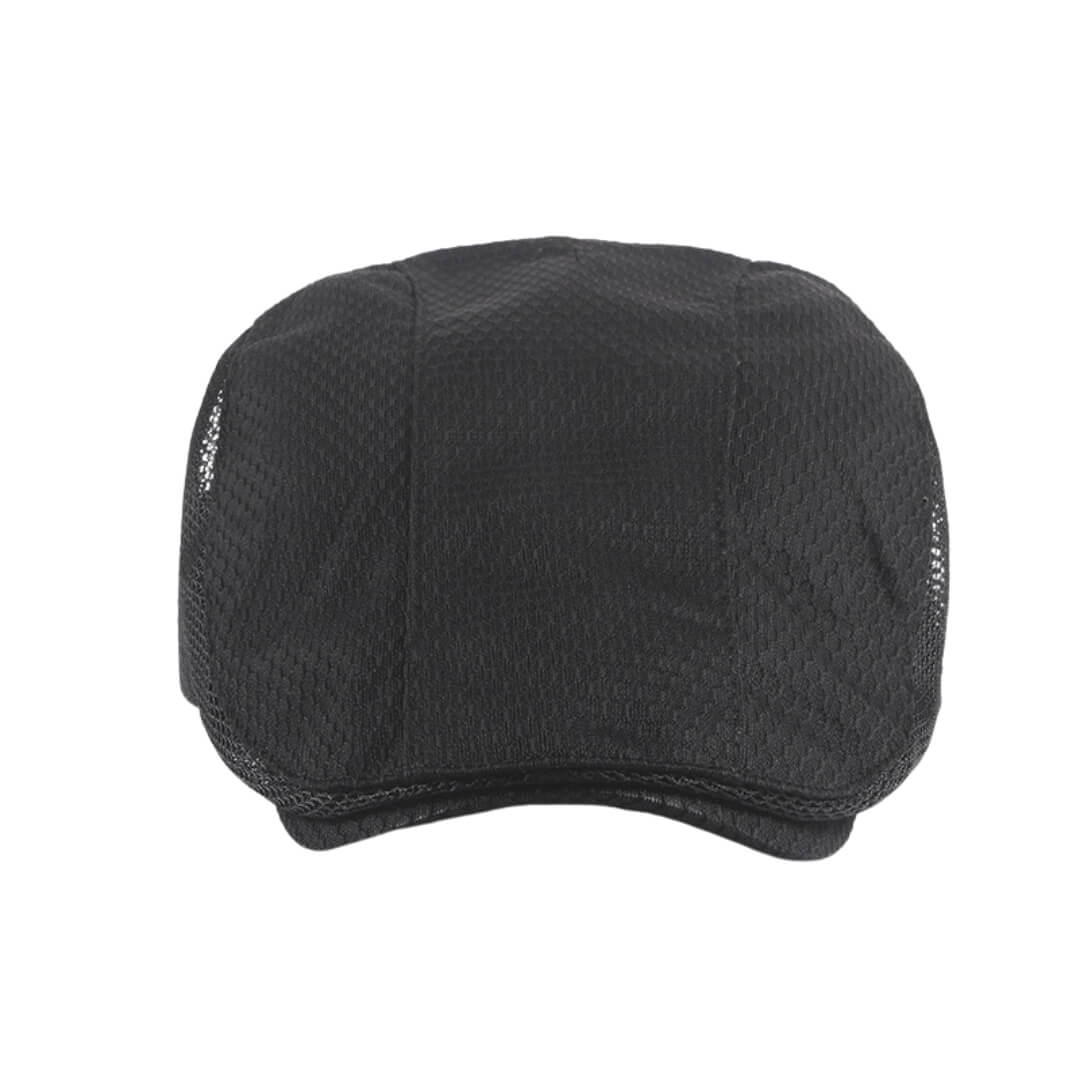 Mesh Flat Cap – Adjustable Honeycomb Design