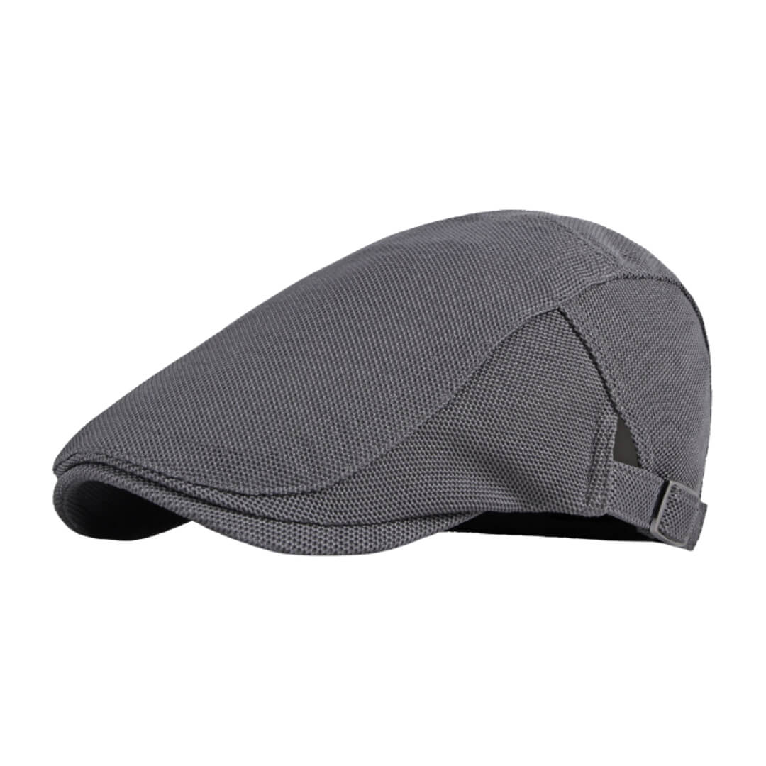Breathable Flat Cap - Adjustable Fit
