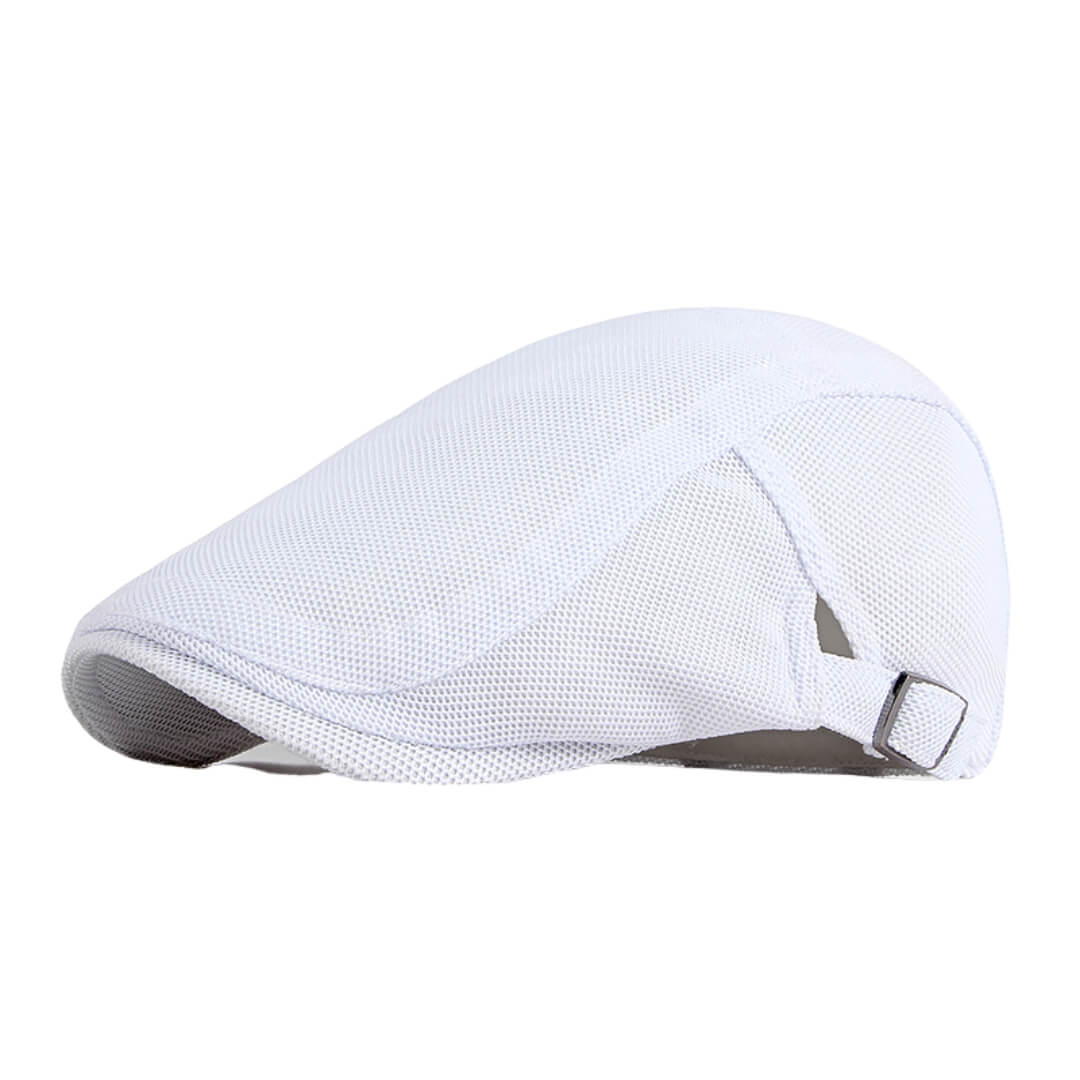 Breathable Flat Cap - Adjustable Fit