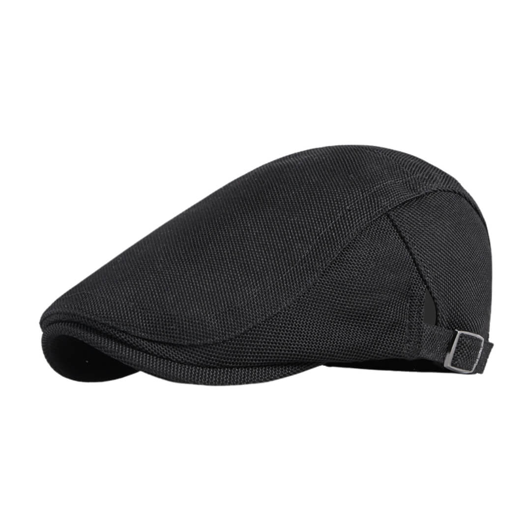Breathable Flat Cap - Adjustable Fit