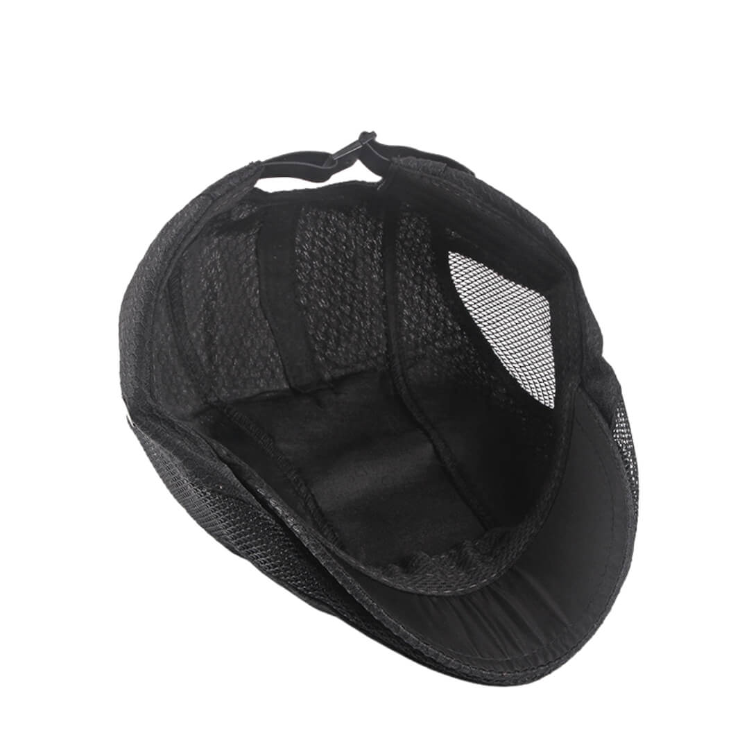 Mesh Flat Cap – Adjustable Honeycomb Design