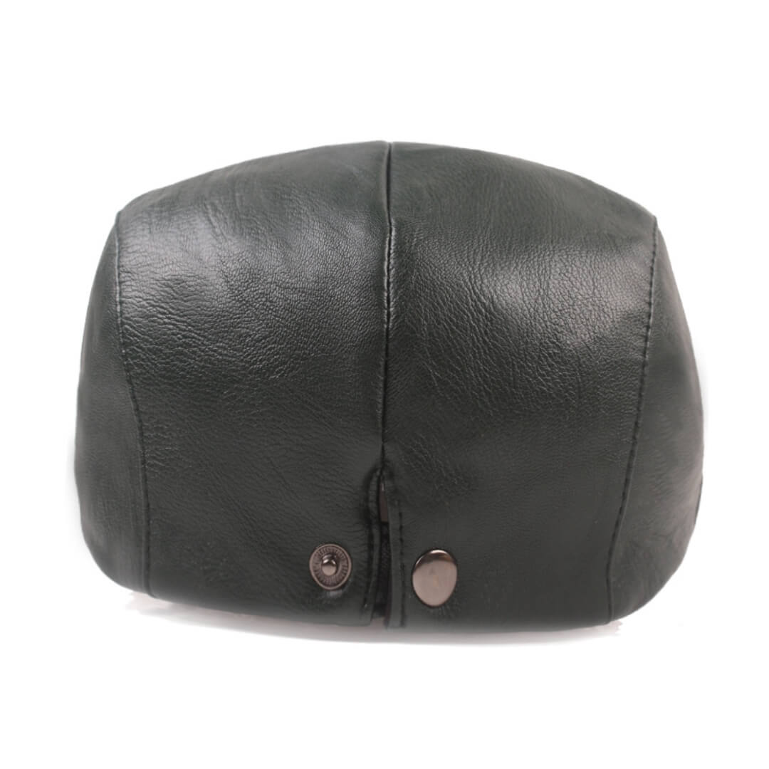 Leather Flat Cap | Classic Minimalist Style