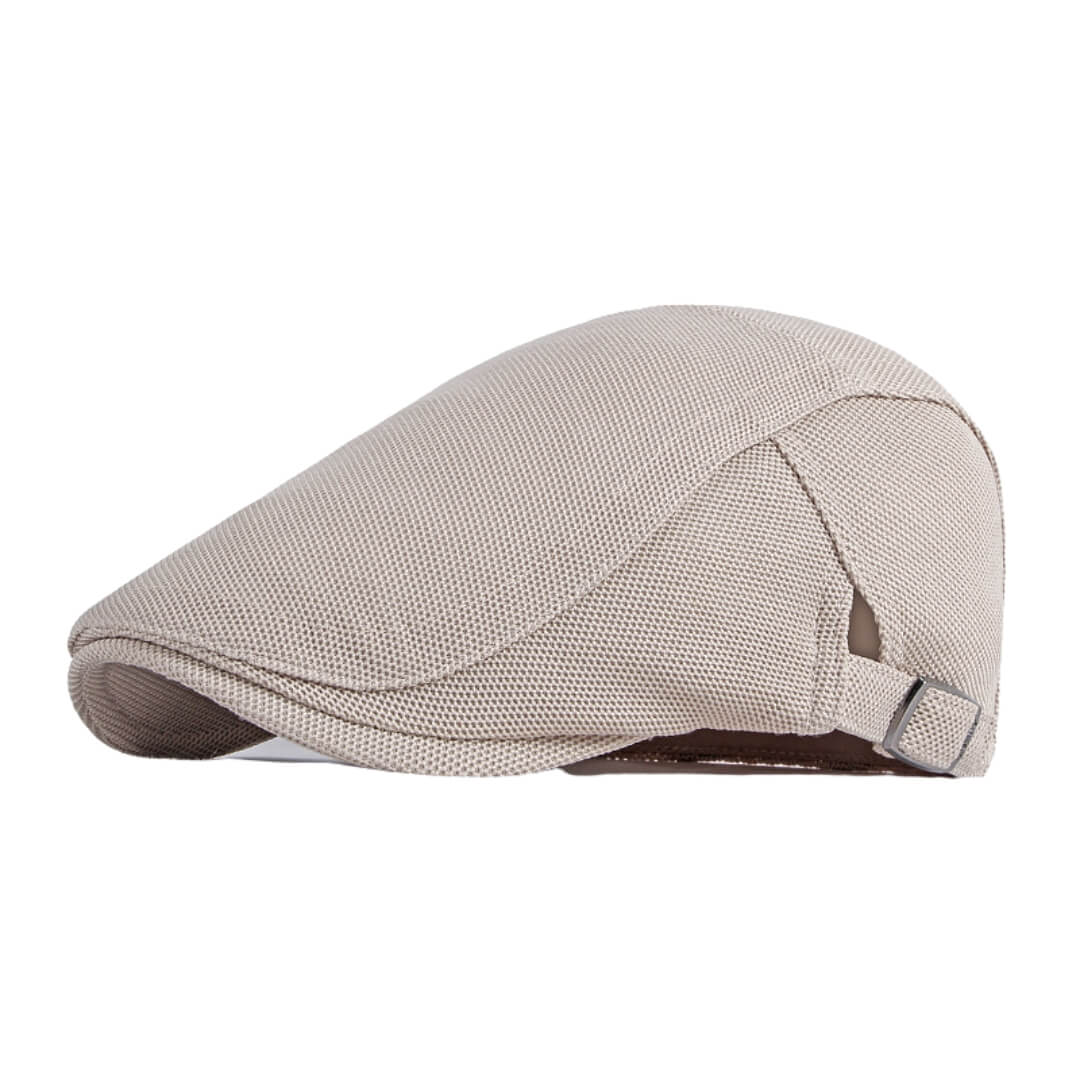 Breathable Flat Cap - Adjustable Fit