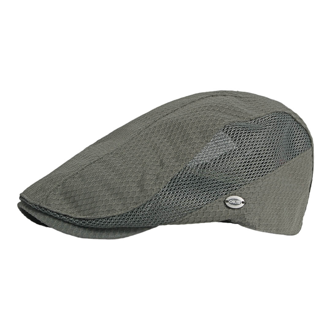 Mesh Flat Cap – Adjustable Honeycomb Design