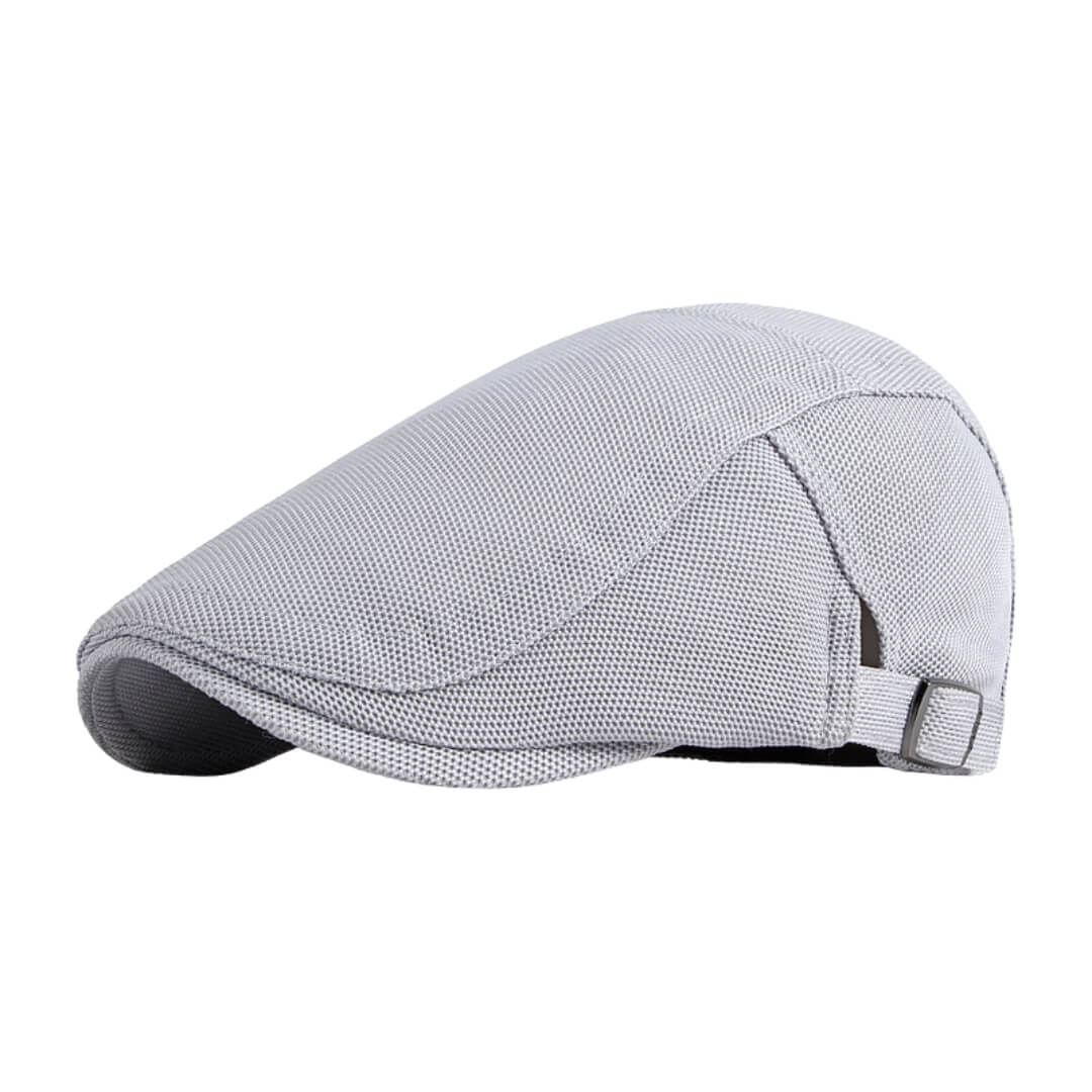 Breathable Flat Cap - Adjustable Fit