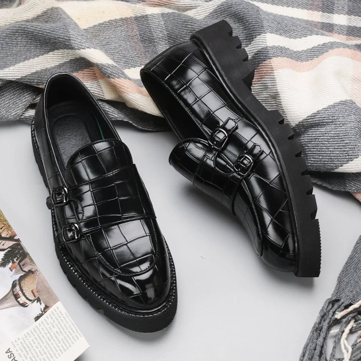 Italian Leather Loafers | Breathable Men's Slip-On Shoes
