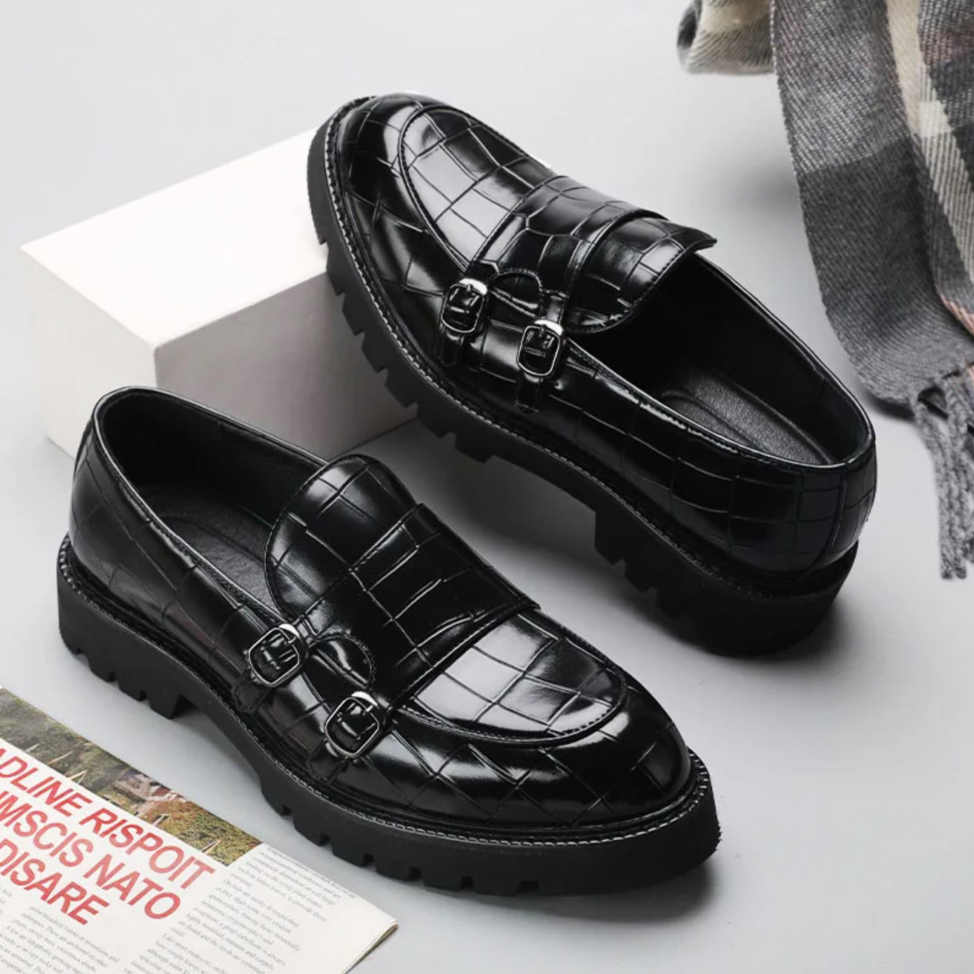 Italian Leather Loafers | Breathable Men's Slip-On Shoes