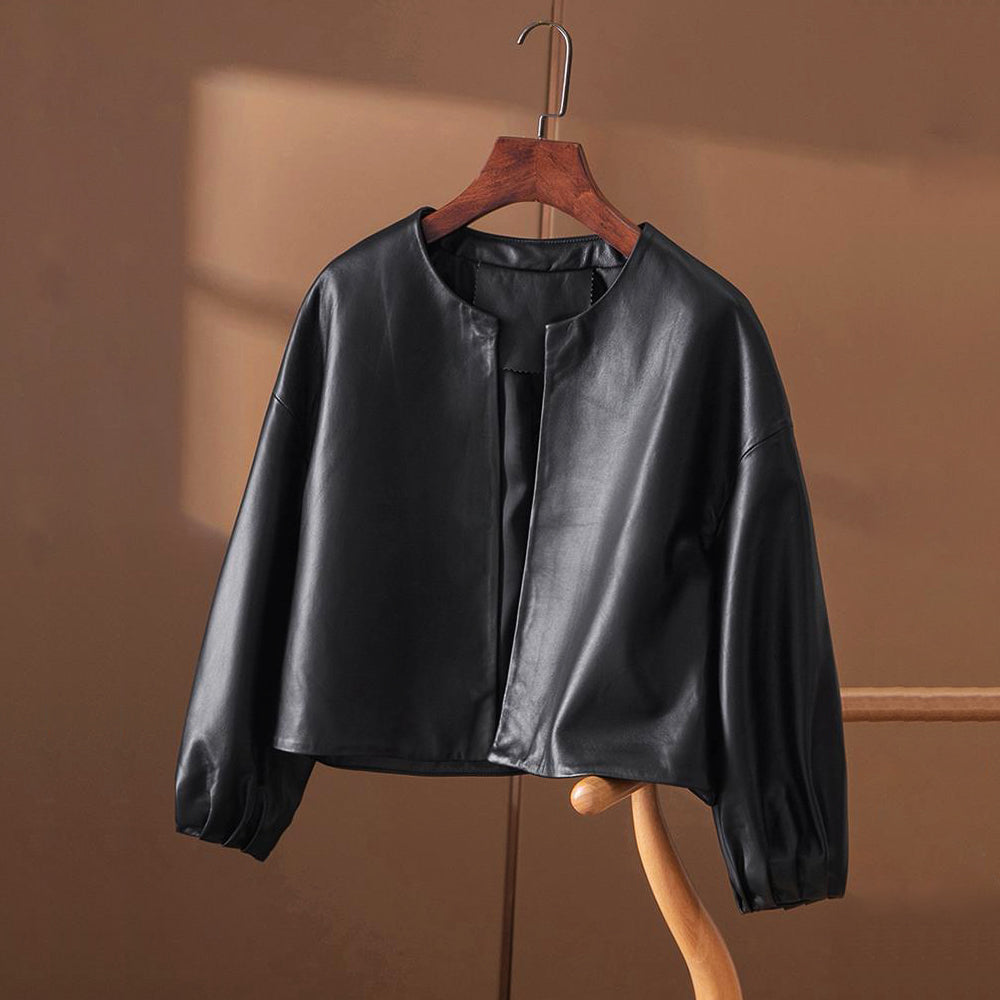 Vegan Leather Jacket | Tailored Minimalist Style