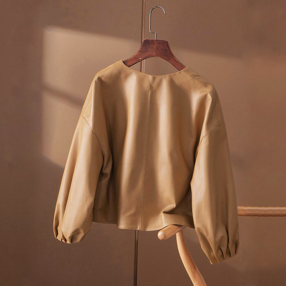 Vegan Leather Jacket | Tailored Minimalist Style