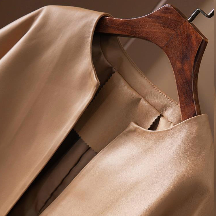 Vegan Leather Jacket | Tailored Minimalist Style