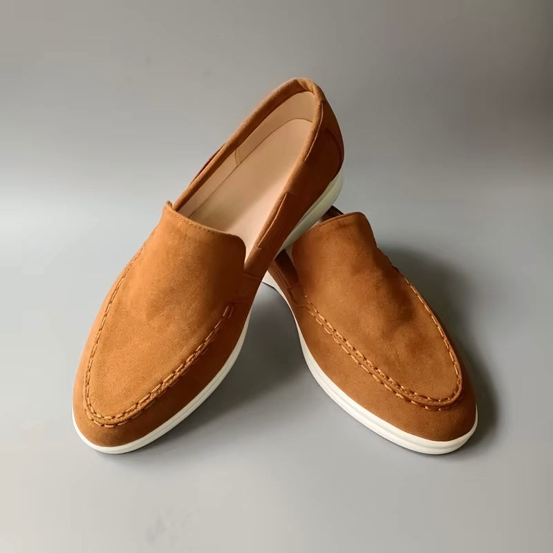 Suede Loafers - Classic Men's Slip-Ons with Soft Cushioned Insole | Viretti Milano