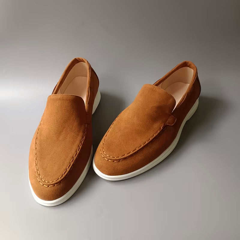 Suede Loafers - Classic Men's Slip-Ons with Soft Cushioned Insole | Viretti Milano
