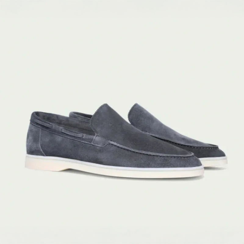 Suede Loafers - Classic Men's Slip-Ons with Soft Cushioned Insole | Viretti Milano