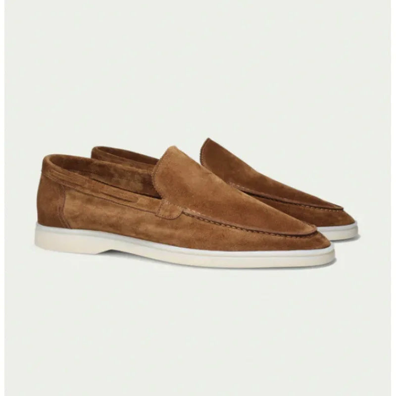 Suede Loafers - Classic Men's Slip-Ons with Soft Cushioned Insole | Viretti Milano