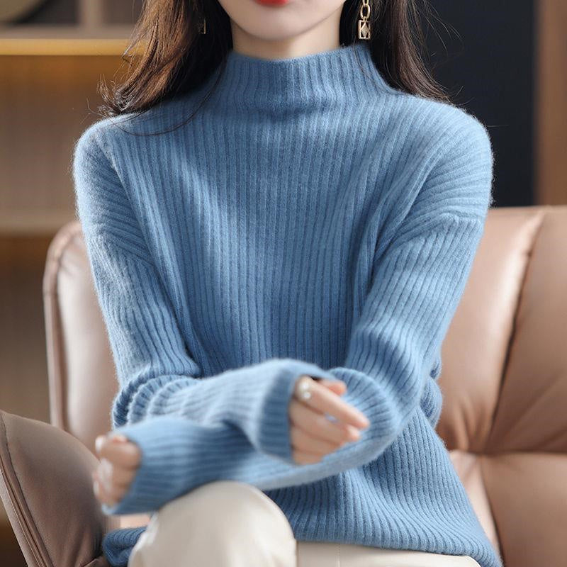 Striped Knit Sweater – Artisan Turtleneck