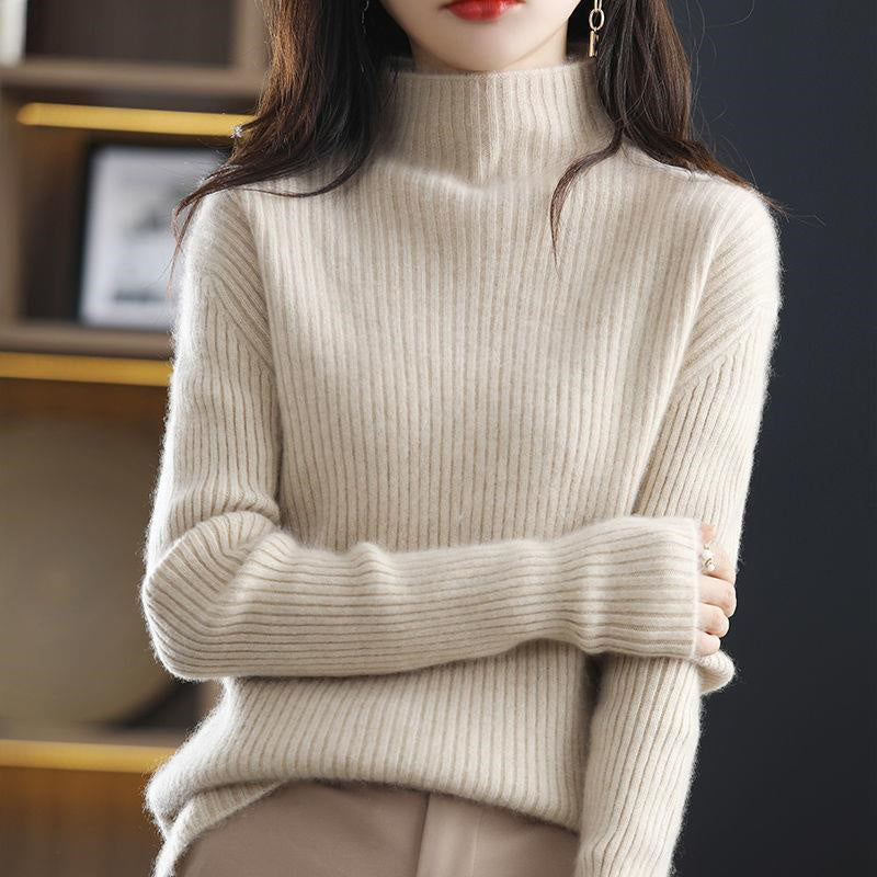 Striped Knit Sweater – Artisan Turtleneck