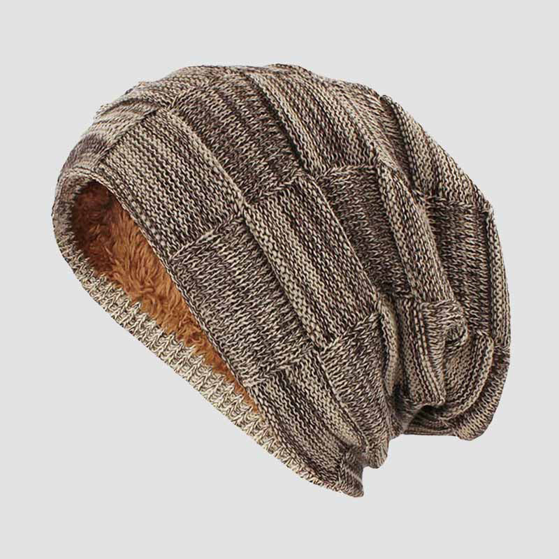 Slouchy Knit Beanie – Cozy Maple
